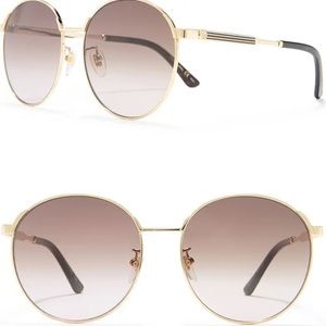 GUCCI 58mm Round Sunglasses
